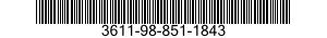 3611-98-851-1843 TAPE,ELECTRIC WIRE- 3611988511843 988511843