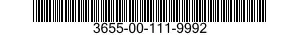 3655-00-111-9992  3655001119992 001119992