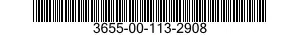 3655-00-113-2908  3655001132908 001132908
