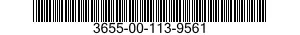 3655-00-113-9561  3655001139561 001139561