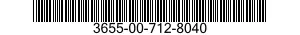 3655-00-712-8040  3655007128040 007128040