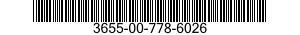 3655-00-778-6026  3655007786026 007786026