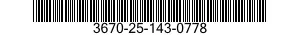 3670-25-143-0778 RACK,CIRCUIT CARD 3670251430778 251430778