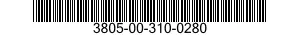 3805-00-310-0280  3805003100280 003100280