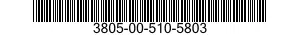3805-00-510-5803  3805005105803 005105803