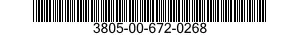 3805-00-672-0268  3805006720268 006720268