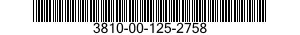 3810-00-125-2758  3810001252758 001252758