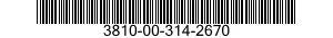 3810-00-314-2670  3810003142670 003142670