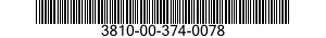 3810-00-374-0078  3810003740078 003740078