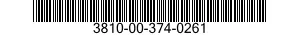 3810-00-374-0261  3810003740261 003740261