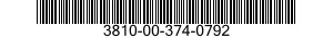 3810-00-374-0792  3810003740792 003740792