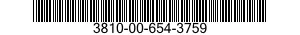 3810-00-654-3759  3810006543759 006543759
