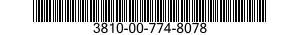3810-00-774-8078 WINDOW CAB 3810007748078 007748078