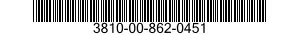 3810-00-862-0451  3810008620451 008620451