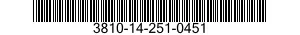 3810-14-251-0451  3810142510451 142510451