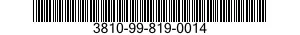 3810-99-819-0014  3810998190014 998190014