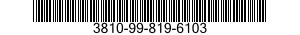3810-99-819-6103  3810998196103 998196103