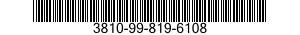 3810-99-819-6108  3810998196108 998196108