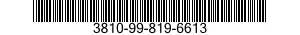 3810-99-819-6613  3810998196613 998196613