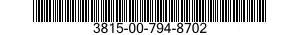 3815-00-794-8702  3815007948702 007948702