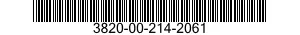 3820-00-214-2061  3820002142061 002142061