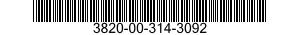 3820-00-314-3092  3820003143092 003143092