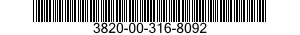 3820-00-316-8092  3820003168092 003168092