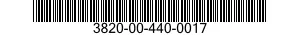 3820-00-440-0017  3820004400017 004400017
