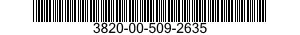 3820-00-509-2635  3820005092635 005092635