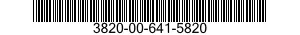 3820-00-641-5820  3820006415820 006415820