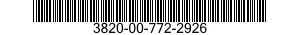 3820-00-772-2926  3820007722926 007722926