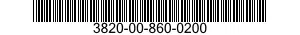 3820-00-860-0200  3820008600200 008600200