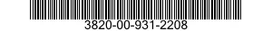3820-00-931-2208  3820009312208 009312208