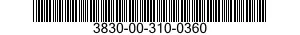 3830-00-310-0360 GASKET 3830003100360 003100360