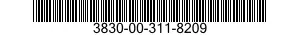 3830-00-311-8209  3830003118209 003118209