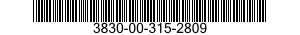 3830-00-315-2809  3830003152809 003152809