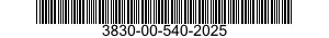 3830-00-540-2025  3830005402025 005402025
