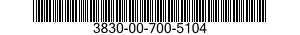 3830-00-700-5104  3830007005104 007005104