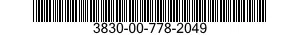 3830-00-778-2049  3830007782049 007782049