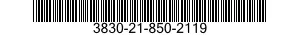 3830-21-850-2119  3830218502119 218502119