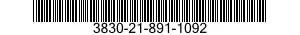 3830-21-891-1092 SNOWPLOW,TRUCK MOUNTING 3830218911092 218911092
