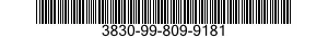 3830-99-809-9181  3830998099181 998099181