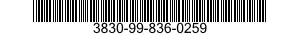 3830-99-836-0259  3830998360259 998360259