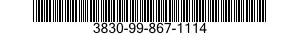 3830-99-867-1114  3830998671114 998671114