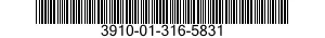 3910-01-316-5831 ARM,PUSH,CONVEYOR 3910013165831 013165831
