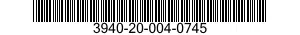 3940-20-004-0745 WEBBING ASSEMBLY,SINGLE LEG 3940200040745 200040745