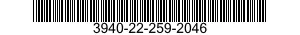 3940-22-259-2046  3940222592046 222592046