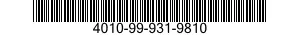 4010-99-931-9810 WIRE ROPE ASSEMBLY,SINGLE LEG 4010999319810 999319810