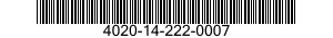 4020-14-222-0007 FIBER ROPE ASSEMBLY,SINGLE LEG 4020142220007 142220007