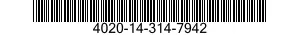 4020-14-314-7942 ROPE,FIBROUS 4020143147942 143147942